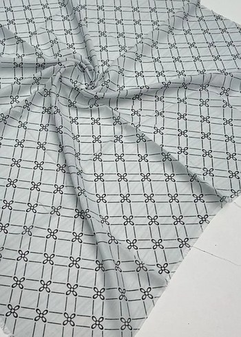 Gri Dantelli Kadın Desenli Şal - Görsel 2