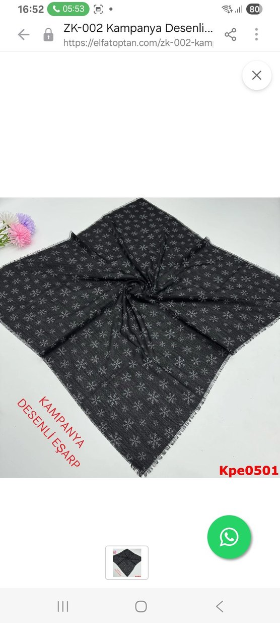 Gri Dantelli Kadın Desenli Şal - Görsel 5