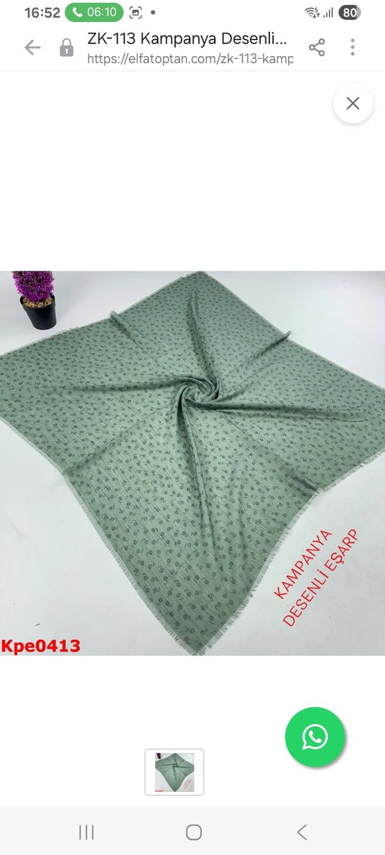 Gri Dantelli Kadın Desenli Şal - Görsel 4