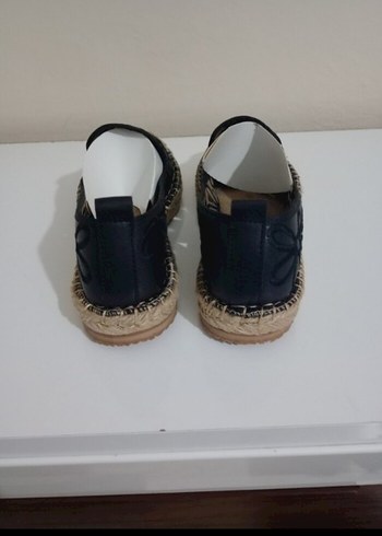 Siyah Dantel Detaylı Kadın Dolgu Topuk Espadril - Görsel 3