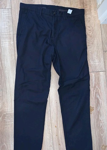 Zara Erkek Lacivert Denim Pantolon