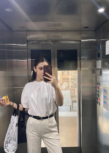 Trendyol & Milla Beyaz Kadın Kumaş Pantolon