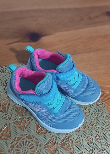 Kız Çocukları İçin Renkli Mavi Spor Ayakkabı - Görsel 2