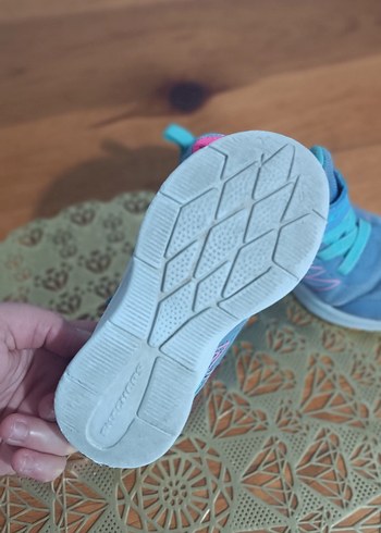 Kız Çocukları İçin Renkli Mavi Spor Ayakkabı - Görsel 3