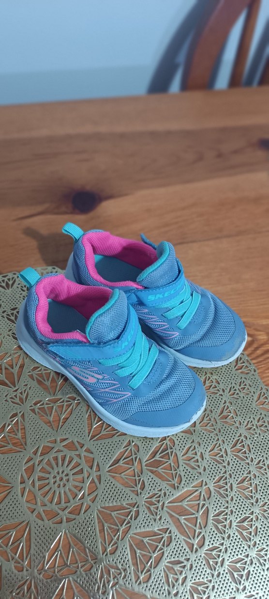 Kız Çocukları İçin Renkli Mavi Spor Ayakkabı - Görsel 2
