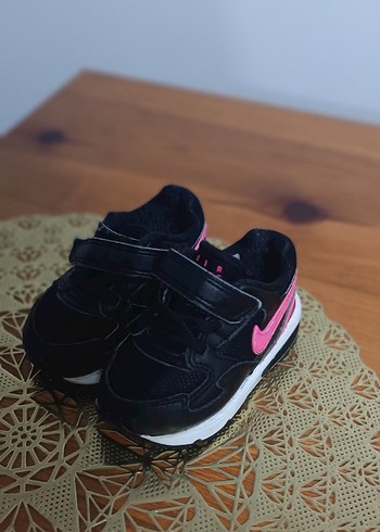 Kız Çocuk Siyah-Pembe Spor Ayakkabı Velcro - Görsel 2