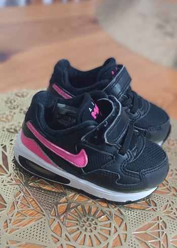 Kız Çocuk Siyah-Pembe Spor Ayakkabı Velcro - Görsel 5