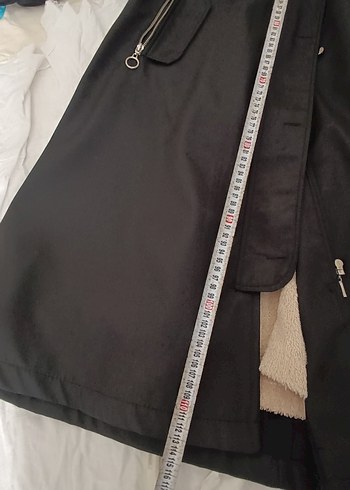 Siyah Kürklü Kadın Uzun Parka - Görsel 7