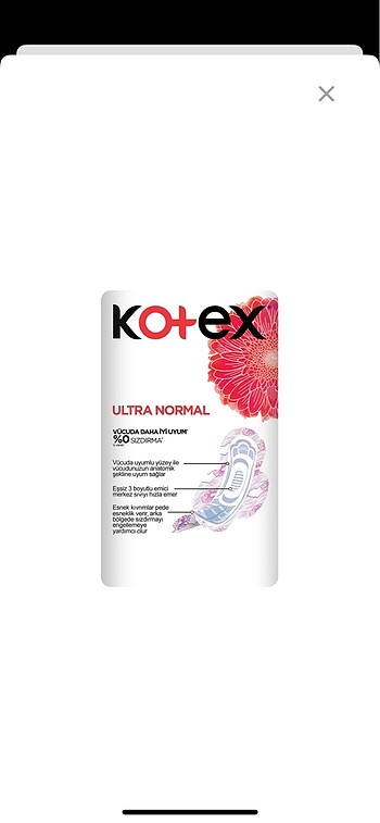 Diğer KOTEX ULTRA NORMAL