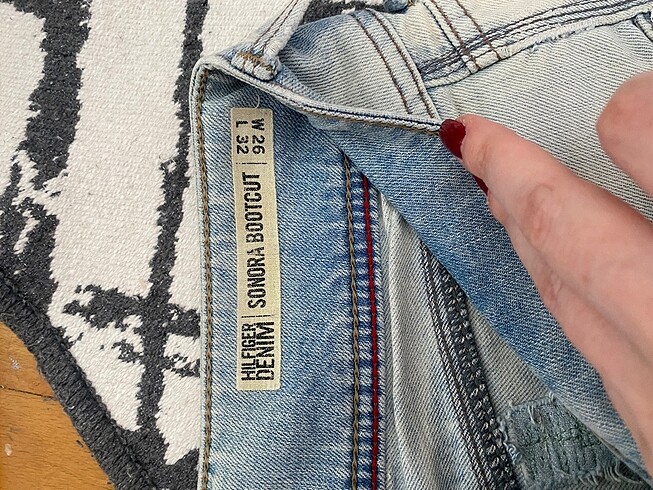s Beden mavi Renk tommy hilfiger düşğk bel pantolon VİNTAGE