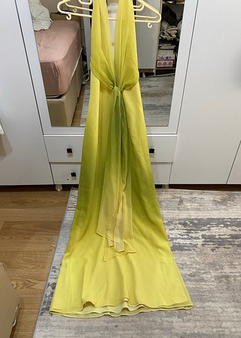 Zara Düğümlü Uzun Elbise - Görsel 6