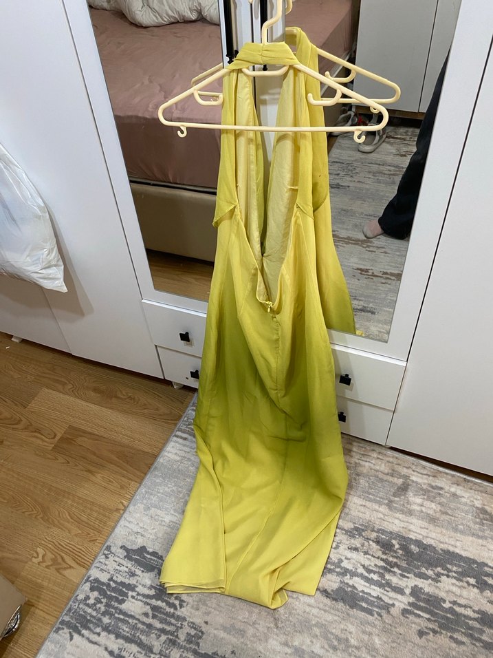 Zara Düğümlü Uzun Elbise - Görsel 5