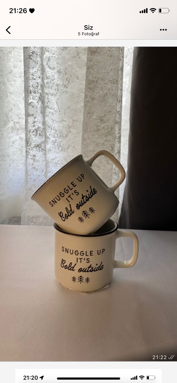 Hm Home Yazılı Kupa 2 adet - Görsel 2