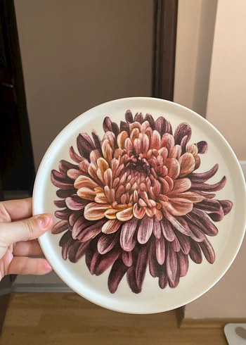 Hm Home Ayçiçeği ve Karanfil Desenli Pasta Tabakları - Görsel 3