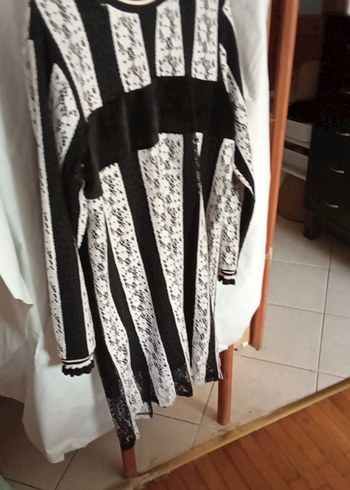 Dantel Detaylı Uzun Kollu elbise - Görsel 2