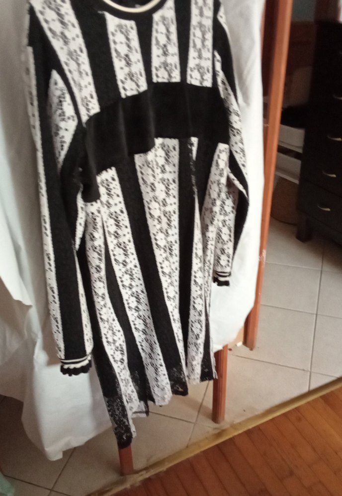 Dantel Detaylı Uzun Kollu elbise - Görsel 2