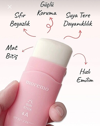 Korendy Moremo Sun Stick 50 + Spf Stick Güneş Kremi