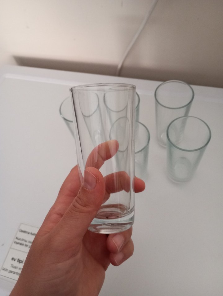 Bej Renkli Uzun İnce Bardak rakı bardağı - Görsel 3