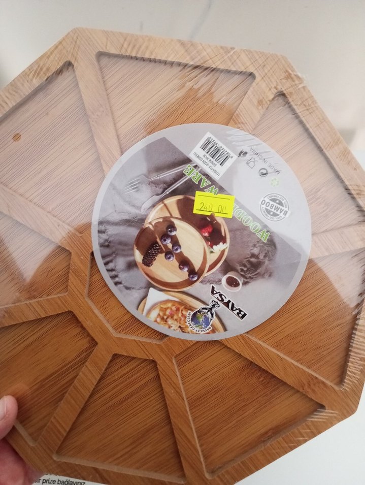 Bölmeli Ahşap Servis Tabağı - Görsel 2