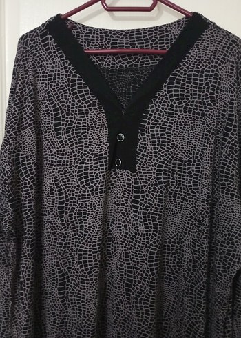 Gri Yılan Desenli Uzun Triko Elbise - Görsel 2