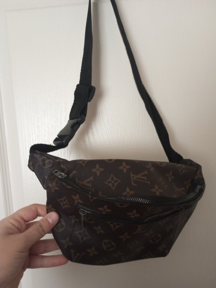 Kahverengi Deri Kadın Bel Çantası - Görsel 2