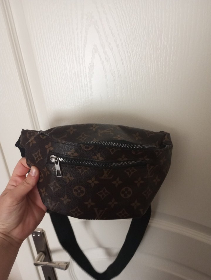 Kahverengi Deri Kadın Bel Çantası - Görsel 3