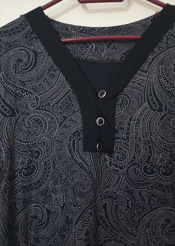 Gri Desenli Uzun Bohem Kadın Elbise - Görsel 3