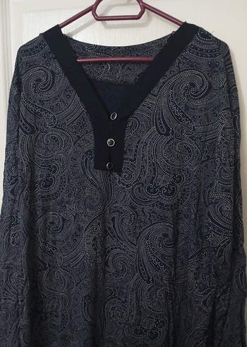 Gri Desenli Uzun Bohem Kadın Elbise - Görsel 2