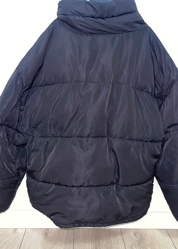 Siyah Fermuarlı Kadın Kışlık Mont - Görsel 5