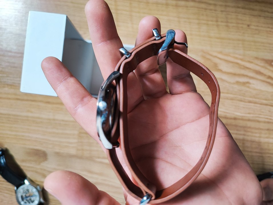 Camel Renk Minimalist Erkek Saat Kayışı - Görsel 2