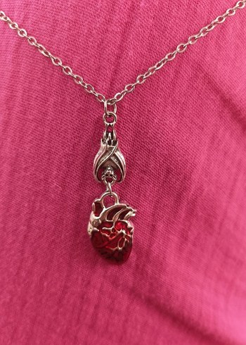 Bordo Gotik Midi Kolye Zinciri