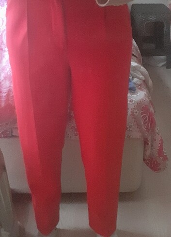 xs Beden kırmızı Renk Pantolon 