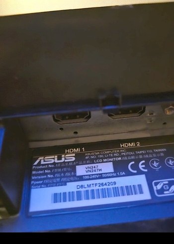 ARIZALI ASUS 23,6" 1080P 1MS 60HZ OYUN MONİTÖRÜ. - Görsel 5