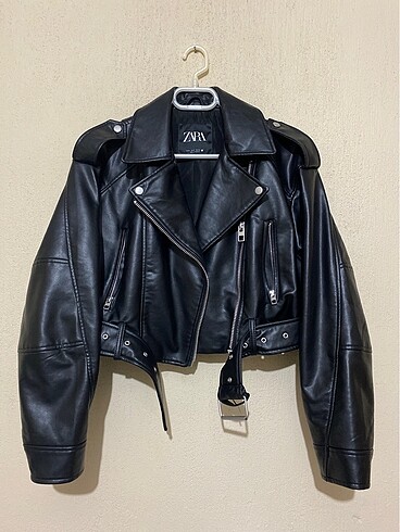 Zara biker deri ceket