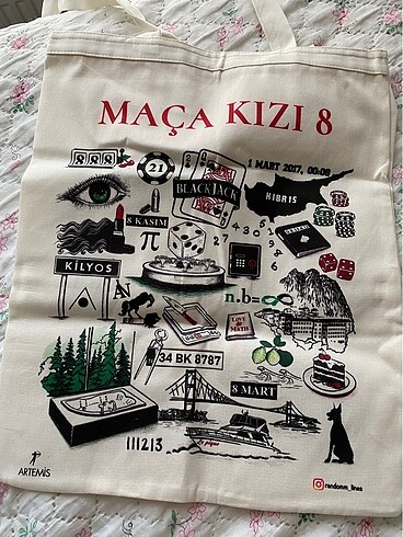 Bez Çanta - Maça Kızı 8 baskılı