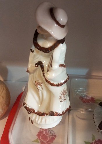 VİNTAGE Klasik Beyaz Figürin Çift - Görsel 5