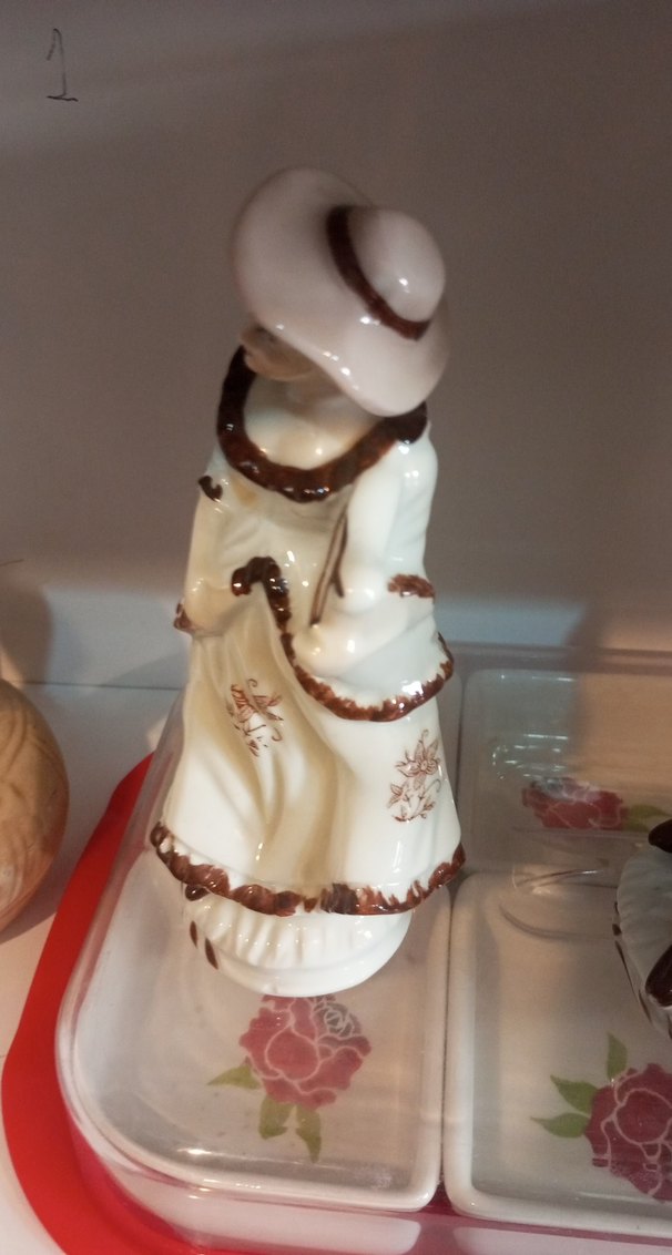 VİNTAGE Klasik Beyaz Figürin Çift - Görsel 5