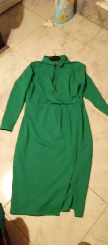 42 Beden yeşil Renk Elbise