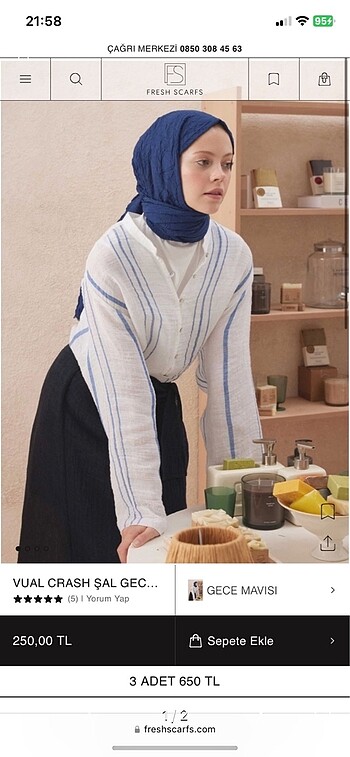 Fresh scarf şal