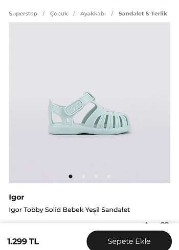 Igor Tobby Bebek Yeşil Sandalet