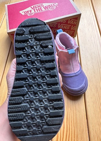 26 Beden Vans Kız Bebek Pembe Bot Velcro