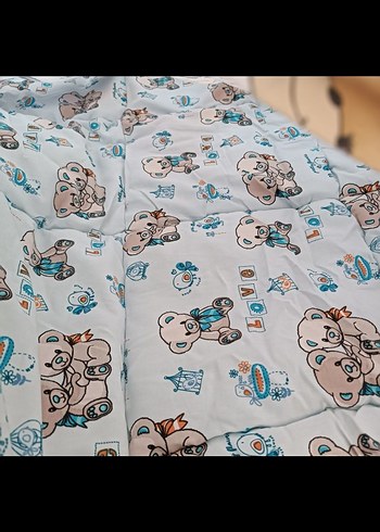 Beden Renkli Baskılı Çocuk yorganı en 95 boy 128