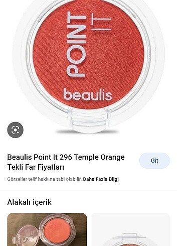 Diğer Beaulis tekli far (temple orange )