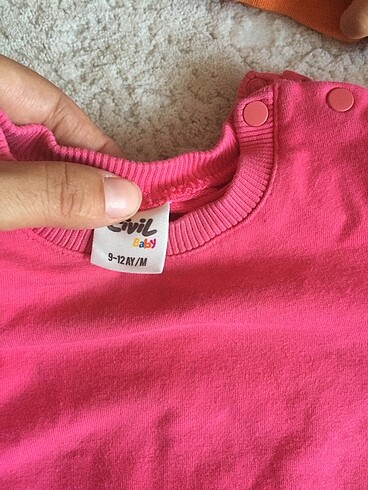 9 Ay Beden Kız bebek sweat