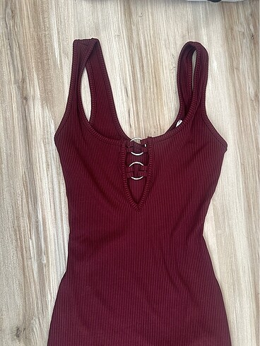 Bershka Bershka bordo elbise