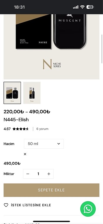 Muscent eilish 50ml