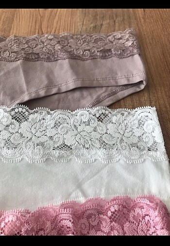 xl Beden çeşitli Renk 6 ADET SUWEN DANTELLİ
