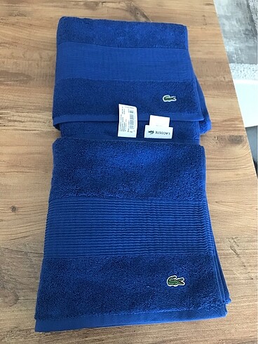 2 ADET LACOSTE EL YÜZ HAVLUSU 50*100 cm
