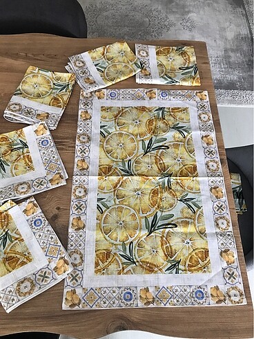 6 ADET KUMAŞ PEÇETE VEYA AMERİKAN SERVİS