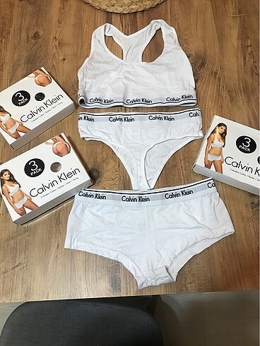 ÜÇLÜ SET BÜSTİYER SHORT STRİNG